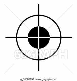 Stock Illustration - Target cross hairs. Clip Art gg55583159 - GoGraph