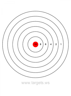 Bullseye Target 3 | airgun enthusiast | Pinterest | Target and ...