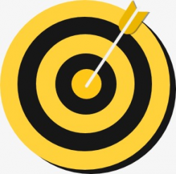 Yellow Bullseye, Shooting, Round, Target Practice PNG Image and ...