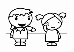 bullying clipart black and white | Clipart Station