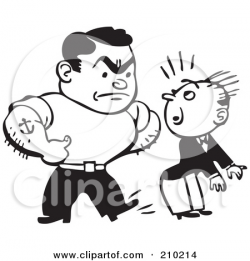 Bully Black And White Clipart