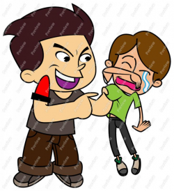 Boy Child Being Bullied Crying Clip Art - Royalty Free Clipart ...