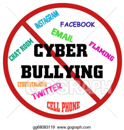 Stock Illustration - Stop cyber bullying. Clip Art gg68083119 - GoGraph