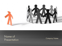 Outcast Person PowerPoint Template, Backgrounds | 11480 ...
