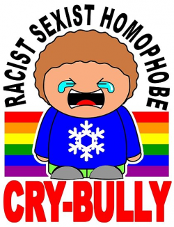 CRY BULLY - RACIST SEXIST HOMOPHOBE