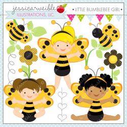 Little Bumble Bee Girls - adorable clipart for your craft and ...