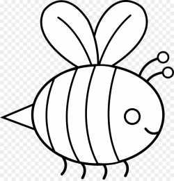 Bumblebee Black and white Clip art - Bumble Bee Outline png download ...