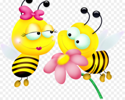 Bumblebee Border Flowers Clip art - Cartoon bee png download - 1024 ...