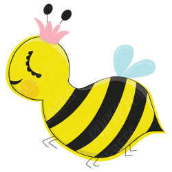 Happy Bumble bee Clipart: Cute bumblebee graphics for commercial or ...