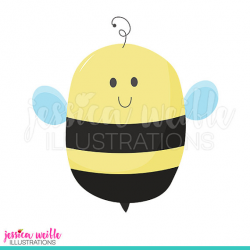 Honey Bee Cute Digital Clipart, Bumble Bee Clip art, bumblebee ...