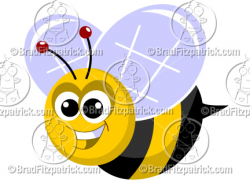 A Cute Cartoon Bumble Bee Clip Art | Bumble Bee Clipart Graphics ...