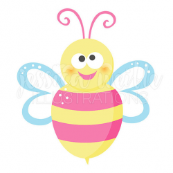 Bees clipart pink - Pencil and in color bees clipart pink