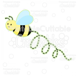 Cute Bumble Bee Free SVG Cut Files & Clipart