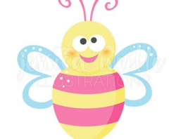 Cute bee clipart | Etsy
