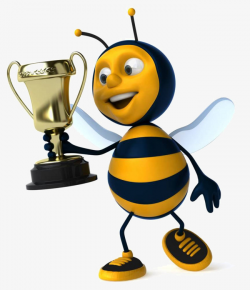 Free Bee Trophy Material, Free Buckle, Bee, Trophy Material PNG ...