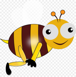 Bumblebee Insect Honey bee Clip art - Cartoon Bee png download ...