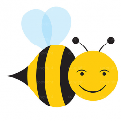 Honey Bee Art | Bumblebee Commercial Use Nursery Clipart | Bumble ...