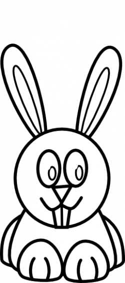 Black And White Bunny Clip Art at Clker.com - vector clip art online ...