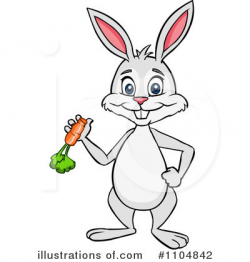 Rabbit Clipart #1104842 - Illustration by Cartoon Solutions