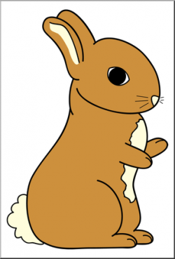 Clip Art: Cartoon Bunny 2 Color 2 I abcteach.com | abcteach