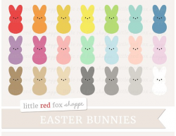 Marshmallow Bunny Clipart ~ Illustrations ~ Creative Market