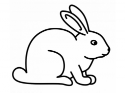 Easy Rabbit coloring pages for preschoolers printable ...