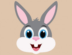 Cute Bunny Rabbit SVG Cut Files, PNG Easter bunny clipart, bunny face clip  art, bunny head, spring woodland vector graphic, rabbit ears