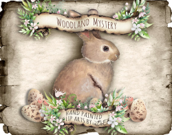 Woodland Bunny Clipart Rabbit Forest Greenery Easter Clip Art Leaves ...