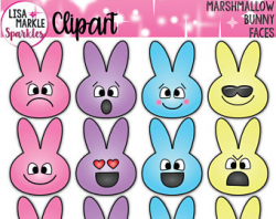 Rainbow Clipart Glitter Clipart Bunny Clipart Easter