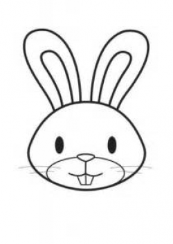Bunny Head Drawing at GetDrawings.com | Free for personal use Bunny ...