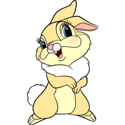 Thumper, Thumper's sisters and Miss Bunny Clip Art ❤ liked on ...