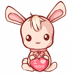 Kawaii bunny by Dessineka on DeviantArt