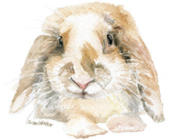 Rabbit painting | Etsy