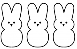 Bunny clipart outline - ClipartFest | templates | Pinterest ...