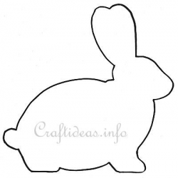 Easter Template - Easter Bunny Shape for a Wooden Easter Bunny ...