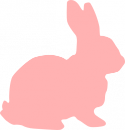 Pink Bunny Silhouette Clip Art at Clker.com - vector clip art online ...
