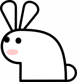 Rabbit Clip Art at Clker.com - vector clip art online, royalty free ...