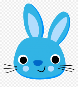 Simple Clipart Bunny - Rabbit Blue - Png Download (#26758 ...