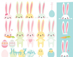 Easter Clipart Happy Easter Clip Art Easter Bunnies