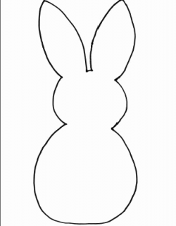 Bunny Template Lovely Bunny Clipart Rabbit Outline Pencil and In ...