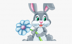 Easter Bunny Clipart Transparent Background - Cute Cartoon ...