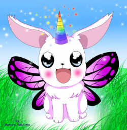 Rainbow Unicorn Fairy Bunny by FairyAurora on DeviantArt