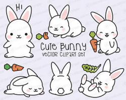Bunny clipart | Etsy