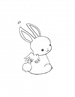 Kawaii+animal+drawing | Chibi Bunny Angel by ~Escargotgirl on ...