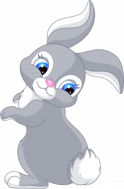 Cute Cartoon Rabbits Clip Art - Cartoon Bunny - Png Download ...