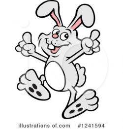 Rabbit Clipart #1241594 - Illustration by Johnny Sajem