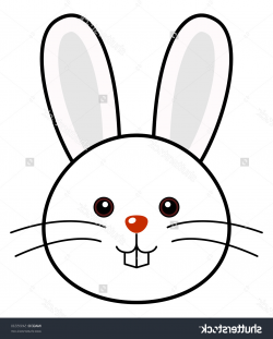 Bunny Rabbit Drawing Rabbit Face 3D Line Drawing Drawn Bunny Simple ...