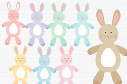 Rabbit Family/Bunny Family Clipart ~ Illustrations ~ Creative Market