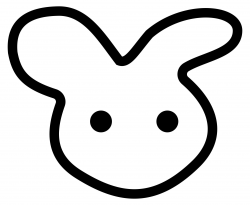 Bunny Head Icon Clipart - Design Droide