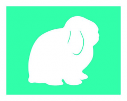Holland Lop Bunny Print - Rabbit Silhouette | Holland lop bunnies ...